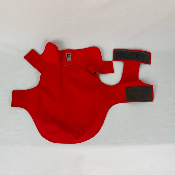 RC Pets Size X-Small Waterproof Red and Grey Dog Jacket Adjustable Velcro - Picture 9 of 10